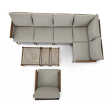 CANVAS Baffin All-Weather Wicker Outdoor/Patio Conversation Set with Custom Fit Cover image 2