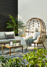 CANVAS Baffin All-Weather Wicker Outdoor/Patio Conversation Set with Custom Fit Cover image 6