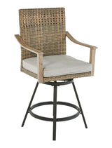 CANVAS Granville Fire Outdoor Dining Set with Water/Stain/Fade-Resistant Cushions, 7-pc image 6