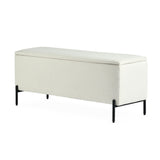Canvas Picton Storage Bench, White