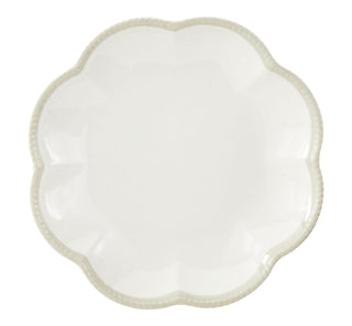 CANVAS Scalloped Side Plate, BPA-free, Plastic, Ivory Colour