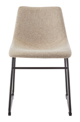 Canvas Scottie Modern Fabric Dining Chair, Dark Grey image 2