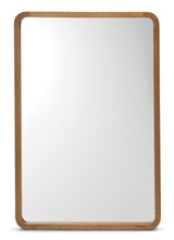 CANVAS Springside Pearwood Rectangular Wall Mirror, Brown, 24 x 36-in