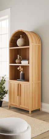 Canvas Stratford Arched Bookcase, Oak image 4