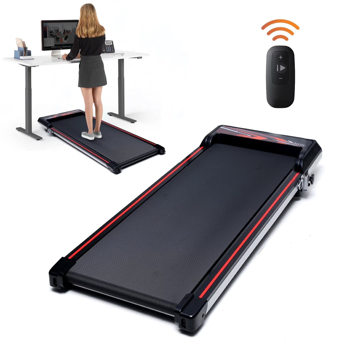 Cardio Flex Folding Treadmill Running Machine Dual Display Screen, 220 Lbs. Capacity