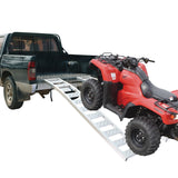 CargoMaster Aluminum Arched Loading Ramps Pair with Adjustable Straps, 90 x 12-in, 2-pc image 2