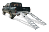 CargoMaster Aluminum Arched Loading Ramps Pair with Adjustable Straps, 90 x 12-in, 2-pc image 3
