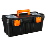 Certified Portable Plastic Tool Box with Removable Tray, 17-in image 3