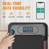 Citysports Treadmill Portable Walking Pad, Adjustable Speed with App, LCD Screen Calorie Counter, Ultra Thin and Silent (black White) image 4