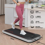 Citysports Treadmill Portable Walking Pad, Adjustable Speed with App, LCD Screen Calorie Counter, Ultra Thin and Silent (black White) image 5