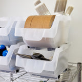 Clearly Stacking Storage Bins, 16-pack view 6