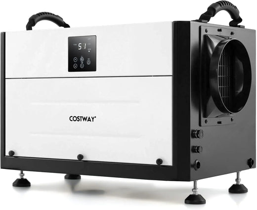 Commercial Dehumidifier, Suitable for 1300 Square Feet of Basements, Storage Areas or Work Sites, Equipped with A 9.8-foot Drainage Pipe and...
