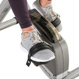 Compact Folding Exercise Bike, 8 Different Intensity Level Fixed Bikes, Featuring Bluetooth Tracking Function and Option for Tablet Stand. image 2