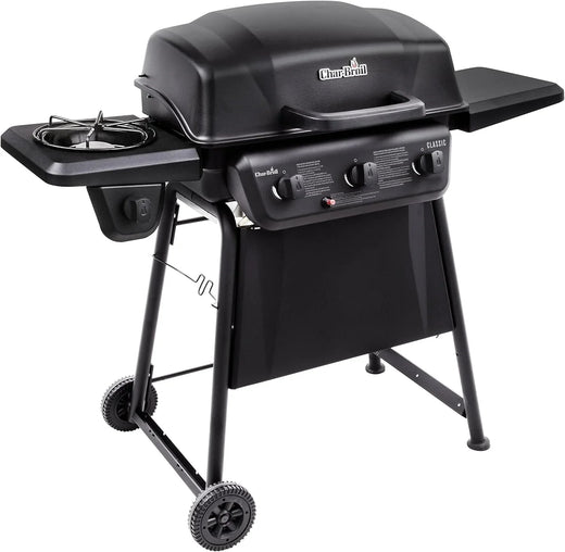 Convective 3-Burner with Side Burner Propane Gas Stainless Steel Grill for Outdoor Spaces