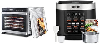 Cosori 10 Cup Rice Cooker with 18 Functions, Stainless Steel Inner Pot