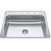 Creemore Drop-In Single 4-Hole Stainless Steel Sink, 22x25-in image 2