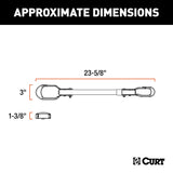 CURT 18016 Adjustable Bike Adapter Beam for Angled Frames, 22-1/-in to 31-in image 3