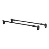 CURT 18119 Quick-Release Roof Rack Crossbars, Black Steel, Select Jeep Wrangler JK