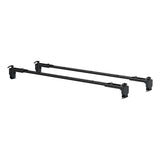CURT 18122 Quick-Release Roof Rack Crossbars, Black Steel, Select Jeep Wrangler JK