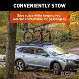 CURT 18124 Steel Roof Rack Cargo Basket/Carrier Extension, Black, 6-sq.ft image 6