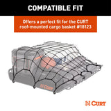 CURT 18218 Elastic Cargo Net with Hooks for Roof Basket, 44 x 36-in image 5