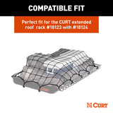 CURT 18219 Elastic Cargo Net with Hooks for Extended Roof Basket, 64 x 36-in image 5