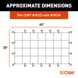 CURT 18219 Elastic Cargo Net with Hooks for Extended Roof Basket, 64 x 36-in image 7