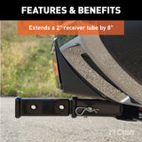 CURT 45781 8" Receiver Tube Extender for 2" Hitch Receiver image 3