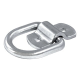 CURT 83742 3-in x 3-in Surface-Mounted Tie-Down D-Ring (3600-lb, Clear Zinc)