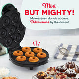 Dash Express Mini Compact Electric Donut Maker, Non-Stick Surface, Aqua image 6
