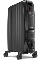 De'longhi Oil Filled Radiator Space Heater, Quiet 1500W, Adjustable Thermostat, 3 Heat Settings, Timer, Energy Saving, Safety Features,...