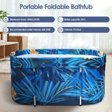 De-stress 2023 Large Portable Folding Soaking Bathtub for Adults for Home Organization image 2
