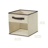Decomomo Collapsible Transparent Front Cube, 11-in, 6-pk, Beige image 7