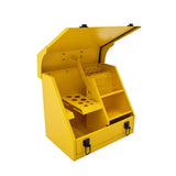DEWALT Handheld Steel Shop Tool Box with Lid & Handle, Yellow, 15-in image 5