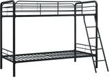 Dhp Dusty Twin Over Full Metal Bunk Bed, Off White for Home Organization image 4