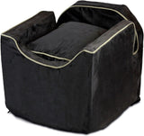 Dog Car Seat: Lookout I Dog Booster Car Seat for Dogs Small 5-15 Lbs, Size: Small, Fabric: Black Diamond, Pet Car Seat to Alleviate Car...