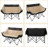 Double Camping Chair - Large-sized Adult Camping Couple Seat Cushion Suitable for Two People. 650 Pounds Load-bearing Capacity - Heavy-duty... image 2