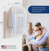 Dstx Portable Air Purifier - Hepa Filter, Plug-in Ionizer for Home, Bedroom, Pets, Smoke, Dust, and Odors image 3