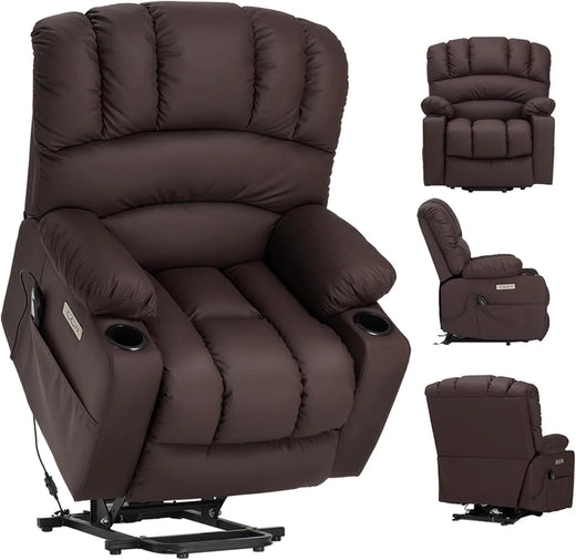 Electrically Adjustable Reclining Chair - Electrically Massaging Adjustable Reclining Chair. The Chair Seat Has A Heating Function. Large...