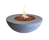 Elementi Lunar Bowl Fire Pit, Natural Gas, Light Grey, 45,000 BTU image 3