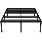 Emoda Queen Bed Frame No Box Spring Needed 18 Inch Heavy Duty Metal Tall Platform Bed Frame for Home Organization image 3
