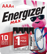 Energizer Max 4-pk AAA Alkaline Batteries, Long Lasting, All Purpose image 2