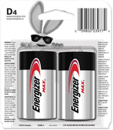 Energizer Max 4-pk D Alkaline Batteries, Long Lasting, All Purpose image 3