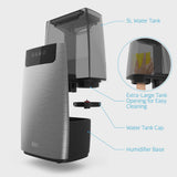 Enrichment Humexl Ultrasonic Cool Mist Humidifier - Large, Easy-to-clean Tank, High/low Mist, 2 360 Mist Nozzles and Night Mode image 5