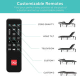 Ergonomic Twin XL Size Adjustable Bed Frame, Electric Base with wireless Remote Control, Nightlight, Massager, 2 USB Ports image 3