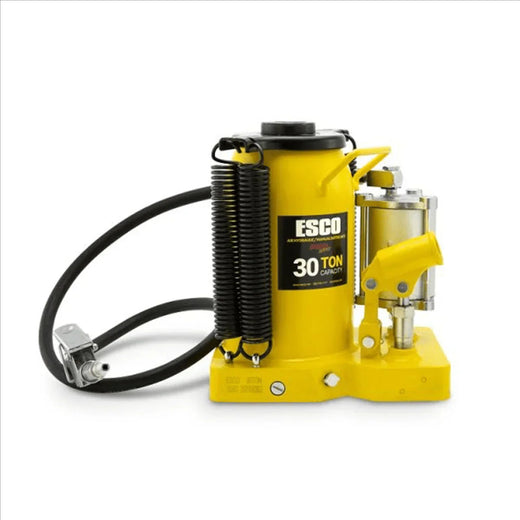 Esco 30 Ton Pro Series Air Hydraulic Bottle Jack – Heavy Duty Lifting for Automotive and Industrial Use for Garage and Travel
