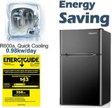 Euhomy Mini Fridge with Freezer, 3.2 Cu.ft Mini Refrigerator with Freezer for Home Use image 4