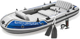 Excursion Inflatable Boat Series: Includes Deluxe 54in Boat Oars and High-output Pump – Supertough Pvc – Adjustable Seats with Backrest –... image 3