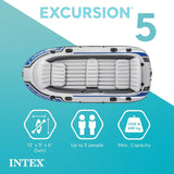 Excursion Inflatable Boat Series: Includes Deluxe 54in Boat Oars and High-output Pump – Supertough Pvc – Adjustable Seats with Backrest –... image 4