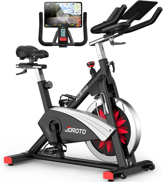Exercise Bike - An Indoor Cycling Bike with Readable Magnetic Resistance and Belt Drive Function